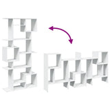 Book Cabinet White 92x29x188 cm Engineered Wood - Extra Image
