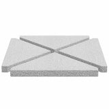 Umbrella Weight Plates 4 pcs Grey Granite Triangular 14 kg