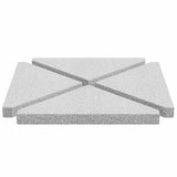 Umbrella Weight Plates 4 pcs Grey Granite Triangular 14 kg - 45-Degree Angle