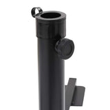 5 Piece Garden Parasol Base Set Granite and Steel - Extra Image