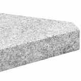 5 Piece Garden Parasol Base Set Granite and Steel - Extra Image