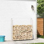 Firewood Rack 150x25x150 cm Galvanised steel