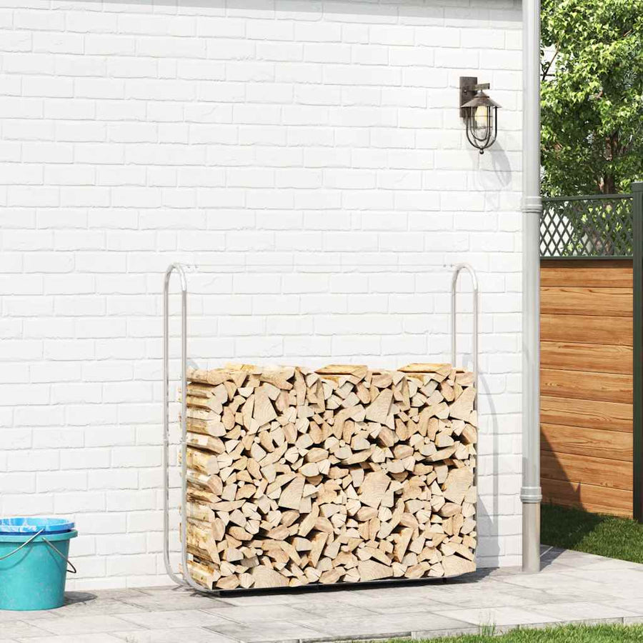 Firewood Rack 150x25x150 cm Galvanised steel