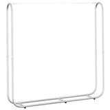 Firewood Rack 150x25x150 cm Galvanised steel - Rear View