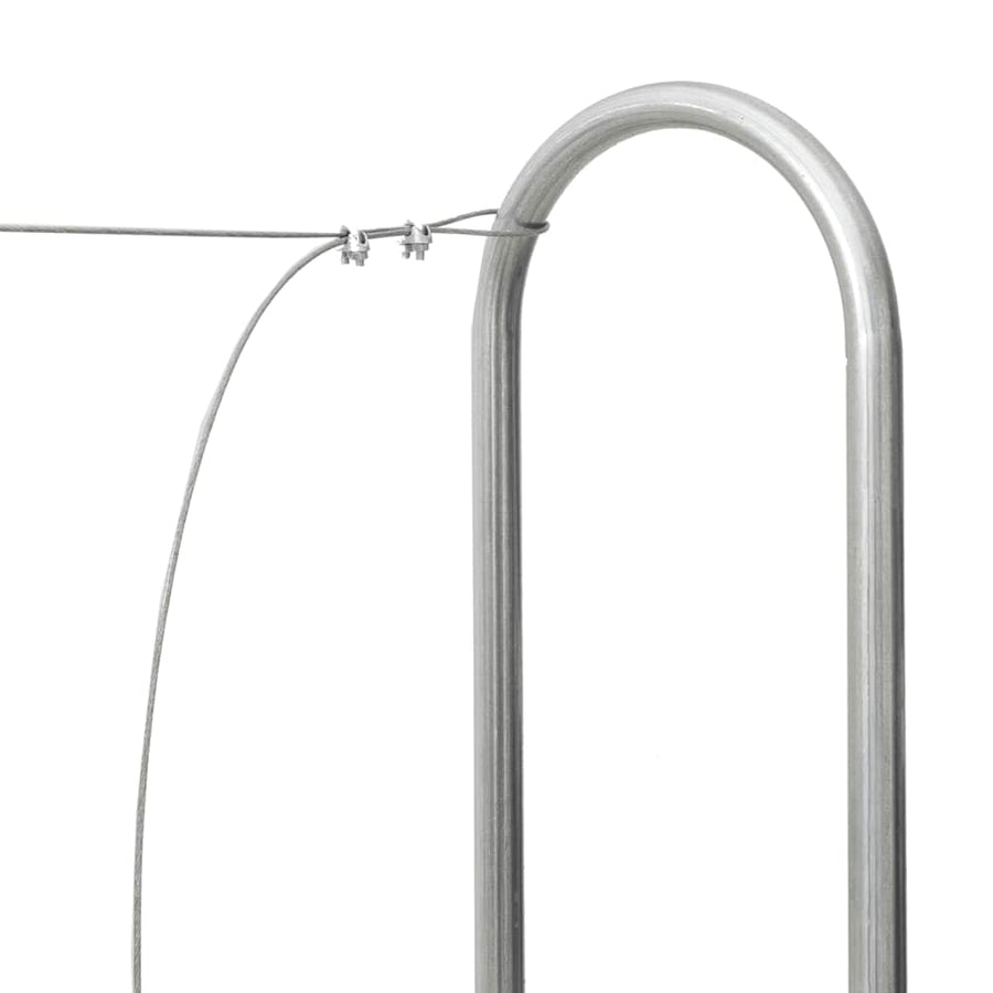 Firewood Rack 250x25x150 cm Galvanised steel