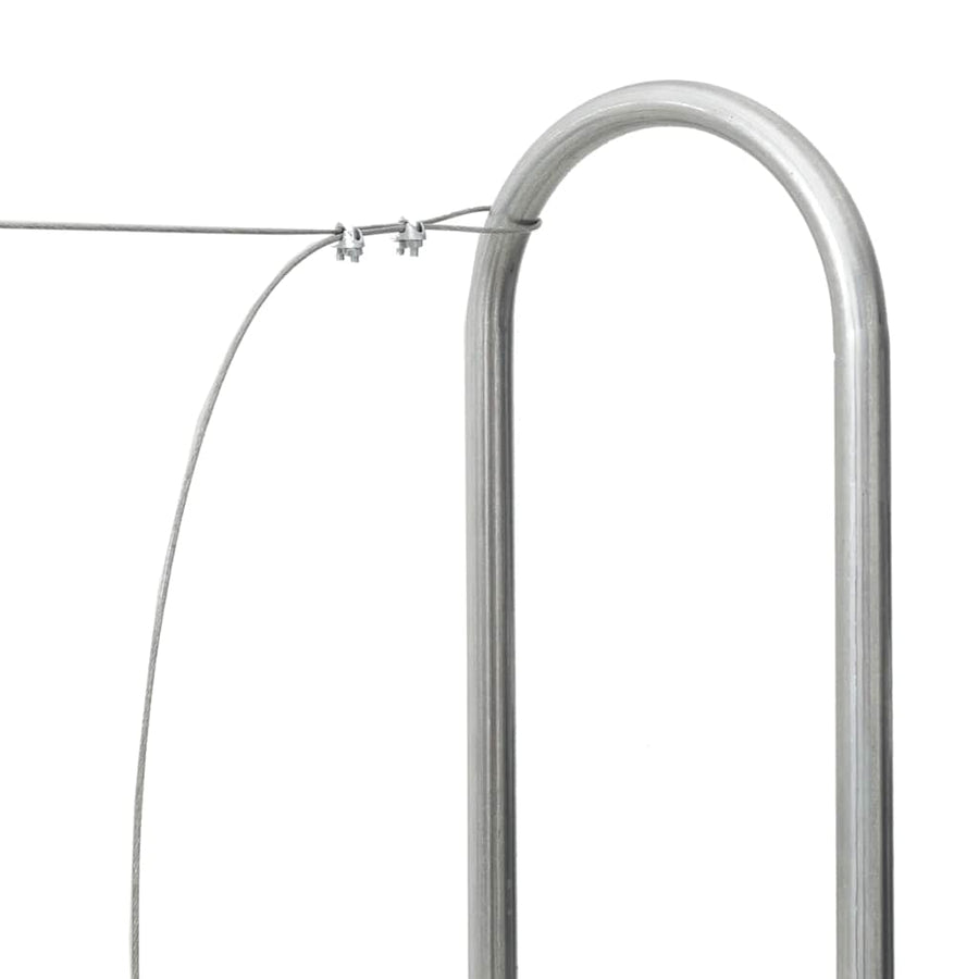Firewood Rack 300x25x150 cm Galvanised steel
