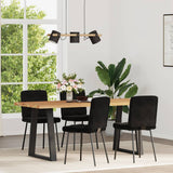 Dining Chairs 4 pcs Black Velvet