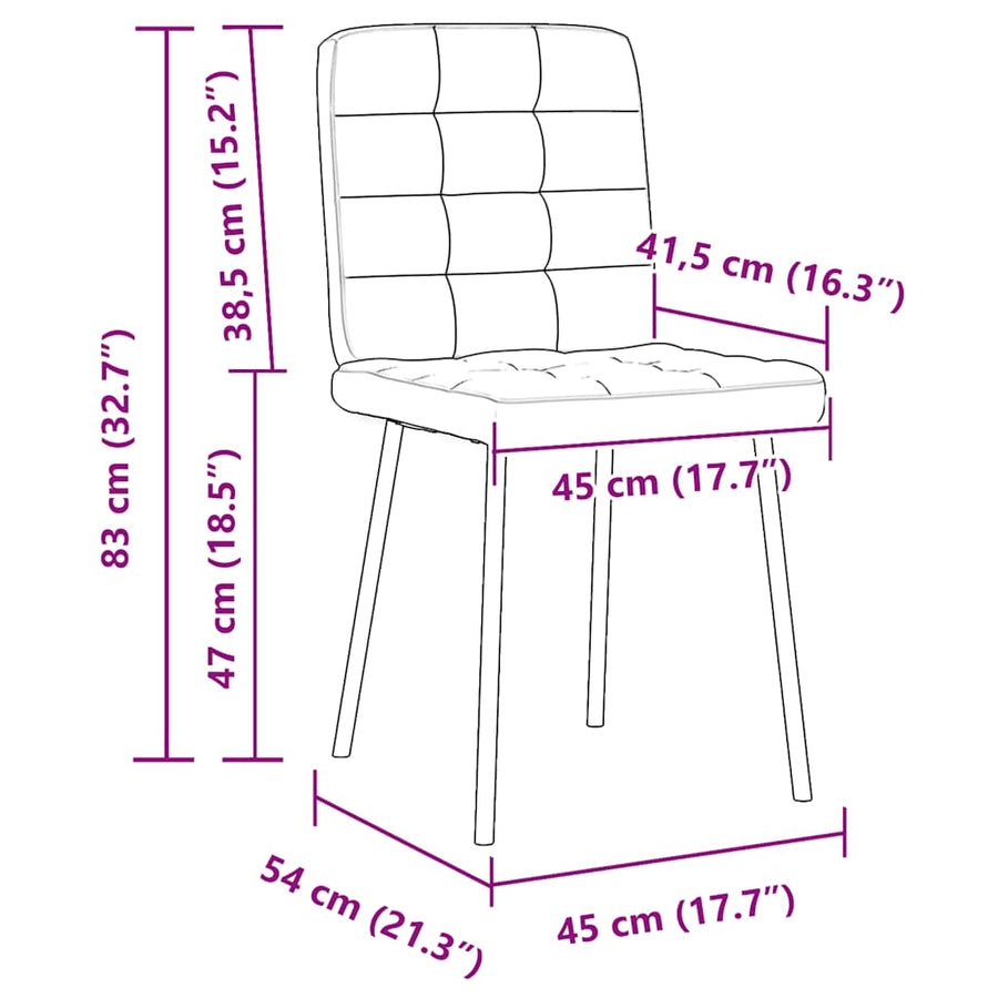 Dining Chairs 4 pcs Black Velvet