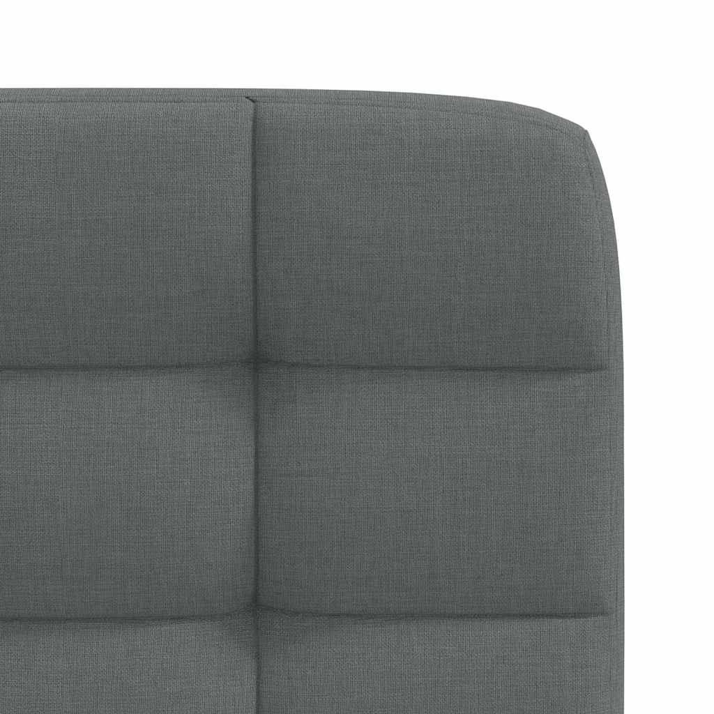 Dining Chairs 4 pcs Dark Grey Fabric