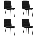 Dining Chairs 4 pcs Black Velvet