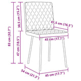 Dining Chairs 4 pcs Black Velvet