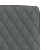 Dining Chairs 4 pcs Dark Grey Fabric