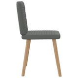 Dining Chairs 4 pcs Dark Grey Fabric - 45-Degree Angle