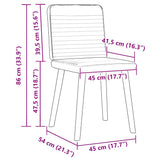 Dining Chairs 4 pcs Dark Grey Fabric