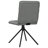 Dining Chairs 4 pcs Dark Grey Fabric - Rear View