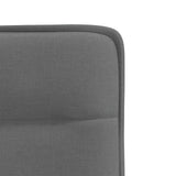 Dining Chairs 4 pcs Dark Grey Fabric - Close-Up Angle