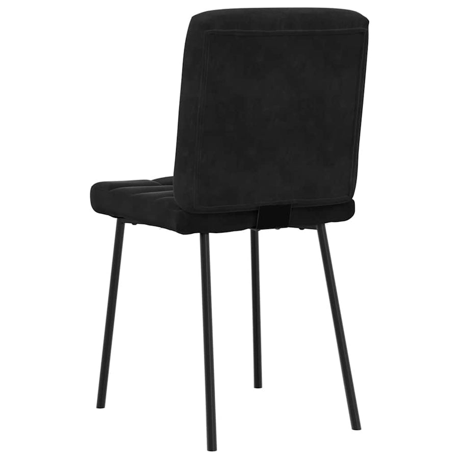 Dining Chairs 6 pcs Black Velvet