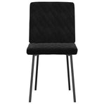 Dining Chairs 6 pcs Black Velvet