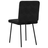 Dining Chairs 6 pcs Black Velvet