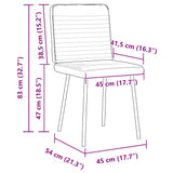 Dining Chairs 6 pcs Black Velvet