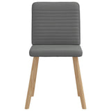 Dining Chairs 6 pcs Dark Grey Fabric