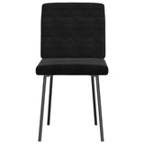 Dining Chairs 6 pcs Black Velvet - Top-Down View