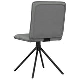 Dining Chairs 6 pcs Dark Grey Fabric - Rear View