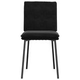 Dining Chairs 6 pcs Black Velvet - Top-Down View