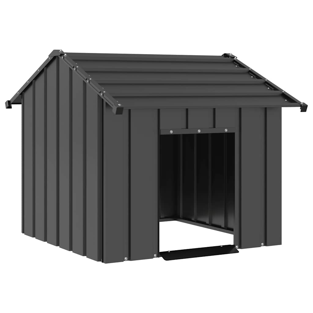 Dog House with Roof 85x107x81 cm Galvanised Steel