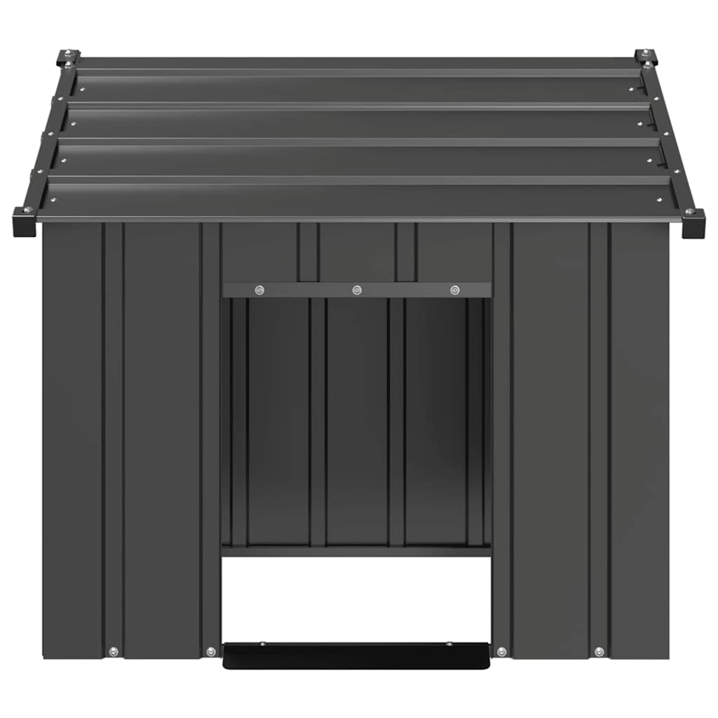 Dog House with Roof 85x107x81 cm Galvanised Steel