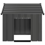 Dog House with Roof 85x107x81 cm Galvanised Steel - Side View
