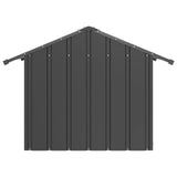 Dog House with Roof 85x107x81 cm Galvanised Steel - Top-Down View