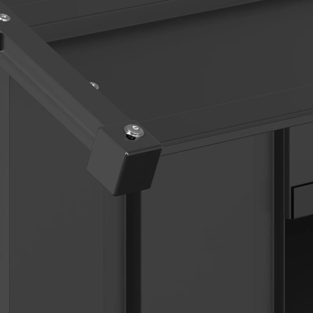 Dog House with Roof 85x107x81 cm Galvanised Steel