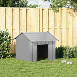 Dog House with Roof 85x107x81 cm Galvanised Steel - Front View