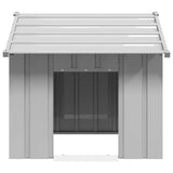 Dog House with Roof 85x107x81 cm Galvanised Steel - Side View