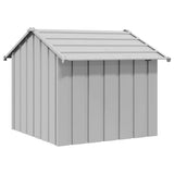 Dog House with Roof 85x107x81 cm Galvanised Steel - 45-Degree Angle