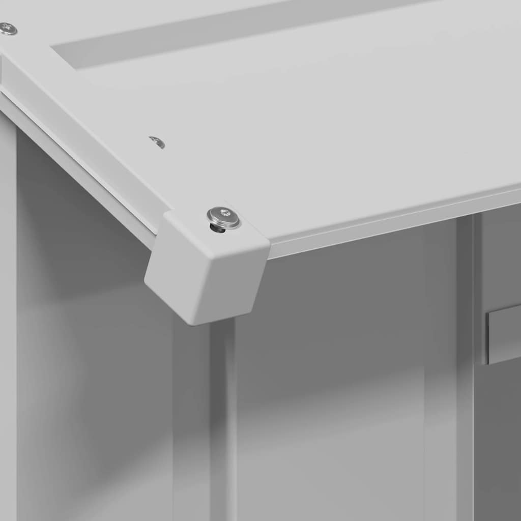 Dog House with Roof 85x107x81 cm Galvanised Steel