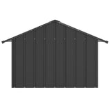Dog House with Roof 83x130x85 cm Galvanised Steel - Top-Down View