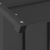 Dog House with Roof 83x130x85 cm Galvanised Steel - Rear View