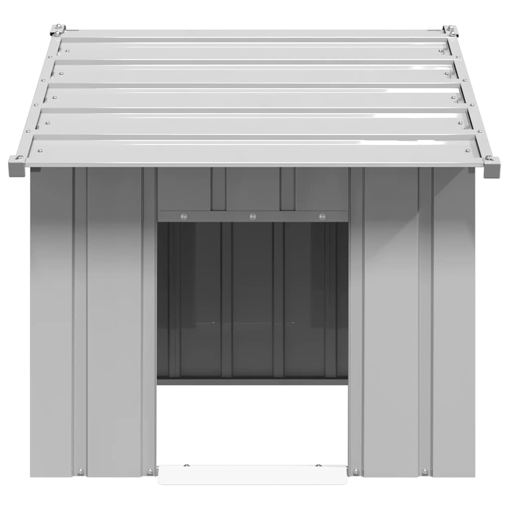 Dog House with Roof 83x130x85 cm Galvanised Steel