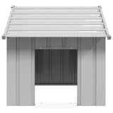Dog House with Roof 83x130x85 cm Galvanised Steel - Side View