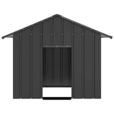 Dog House with Roof 131x101x102 cm Galvanised Steel