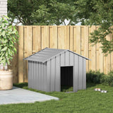 Dog House with Roof 131x101x102 cm Galvanised Steel - Front View