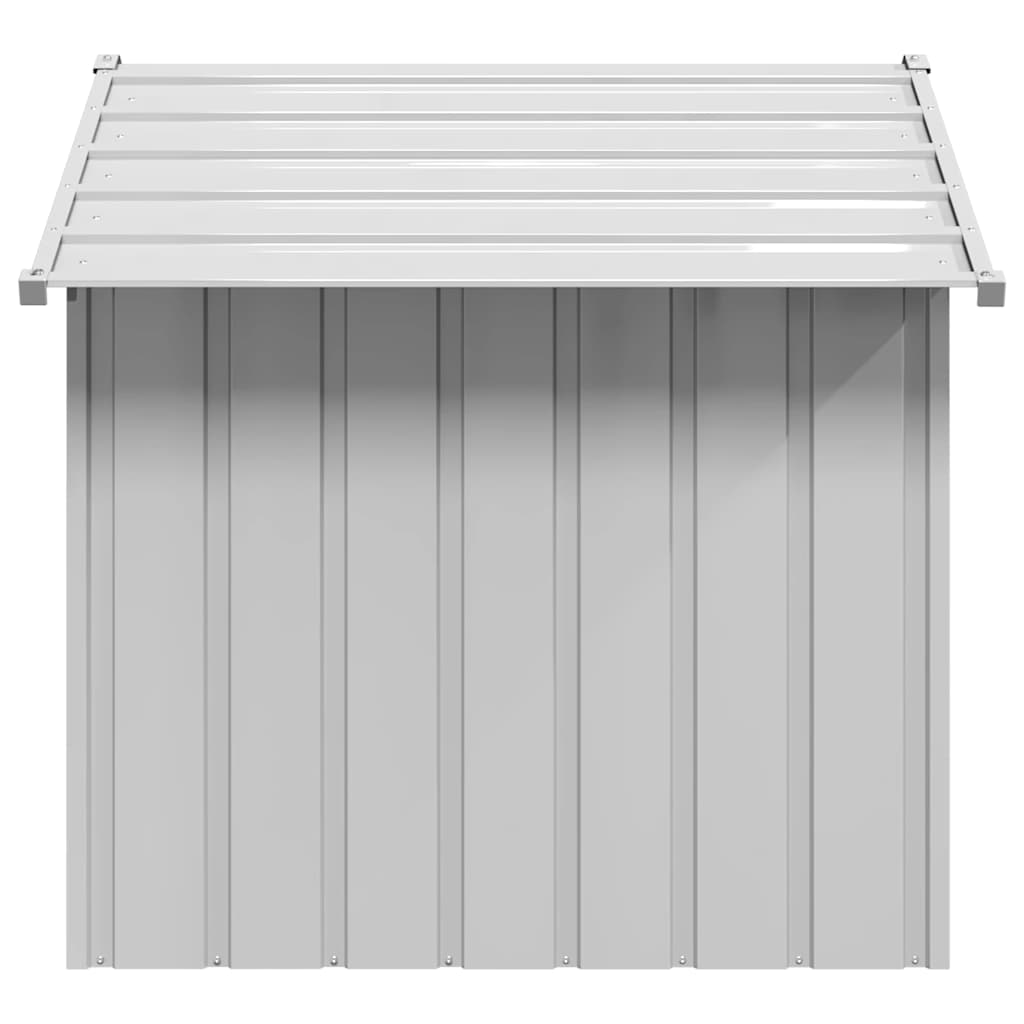 Dog House with Roof 131x101x102 cm Galvanised Steel