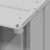 Dog House with Roof 131x101x102 cm Galvanised Steel