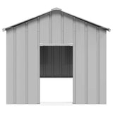 Dog House with Roof 113x153x101 cm Galvanised Steel - Side View