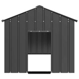 Dog House with Roof 114x202x101 cm Galvanised Steel - Side View