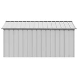 Dog House with Roof 114x202x101 cm Galvanised Steel - Top-Down View