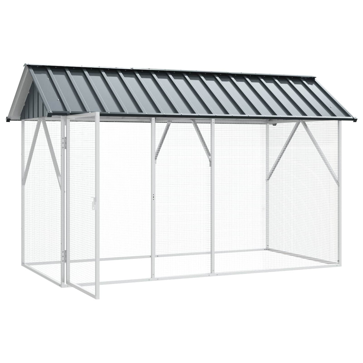 Bird Cage Anthracite 227 x 112 x 141 cm Galvanised Steel