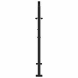 Garden Gate Black 100x100 cm Steel Light Design - 45-Degree Angle